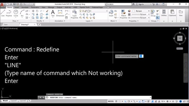 How To Enabled & Disabled AutoCAD Commands /AutoCAD Tips & Tricks / Undefine & Redefine Command смотреть онлайн