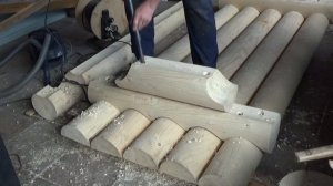 Как собрать мебель из оцилиндрованного бревна?