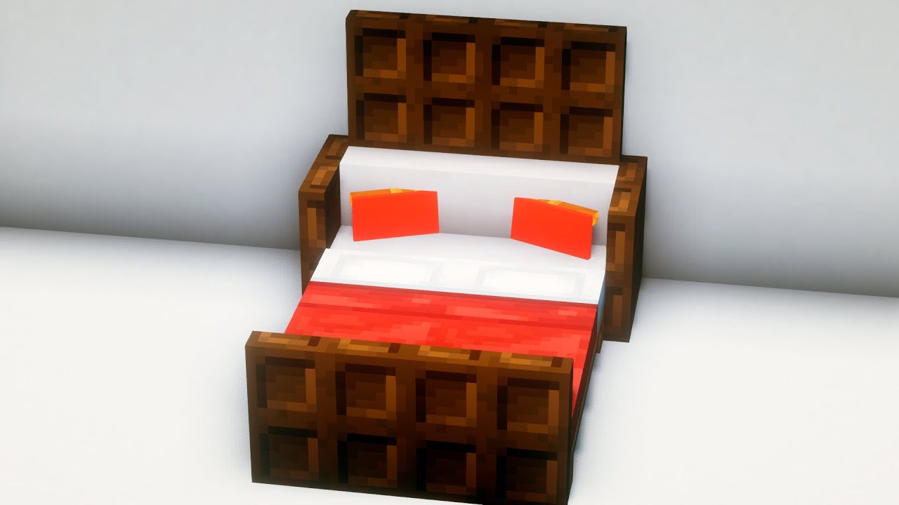 КАК СДЕЛАТЬ КРАСИВУЮ КРОВАТЬ В МАЙНКРАФТЕ БЕЗ МОДОВ! смотреть онлайн
