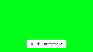 Футаж: лайк, подписка, колокольчик на зелёном фоне