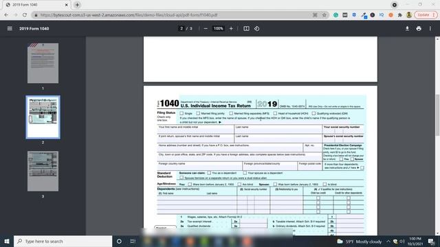 How to Fill out PDF Form F1040 using Postman смотреть онлайн