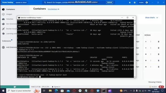 Mise en place de l'environnement Hadoop sur docker et test des commandes hadoop смотреть онлайн