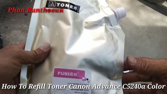 How To Refill Toner Canon Advance C5240a Color