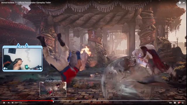 Peacemaker Gameplay Trailer Reaction | Mortal Kombat 1 | Kombat Pack смотреть онлайн