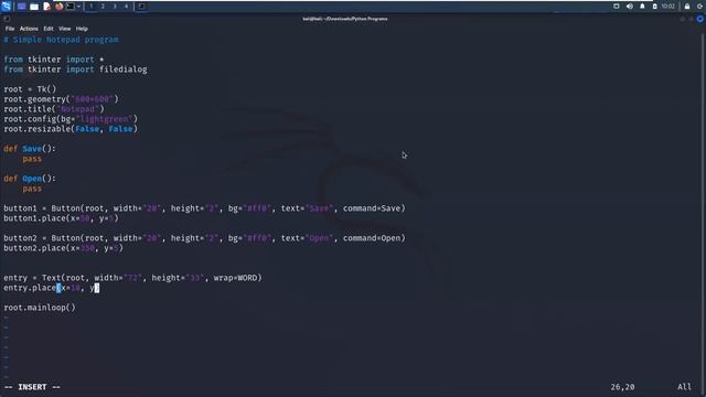Simple Notepad GUI using Tkinter | Python Mini Project - Leisure Codes смотреть онлайн