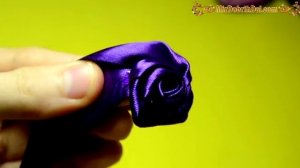 ?БРОШЬ из лент С КРУЧЕНОЙ РОЗОЙ канзаши | Brooch with kanzashi flower