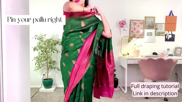 4 Single pleat saree hack | With Love Sindhu смотреть онлайн