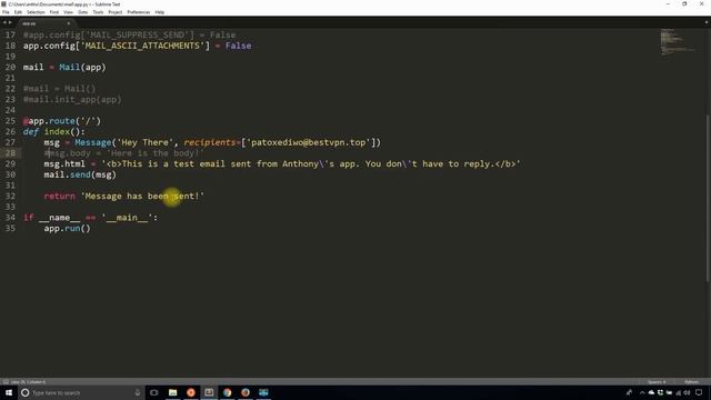 Using Flask-Mail to Send Emails in Flask смотреть онлайн