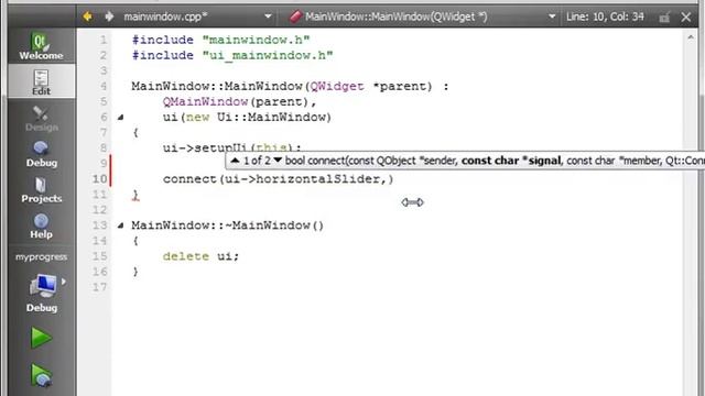 C++ Qt 4 Signals and Slots смотреть онлайн