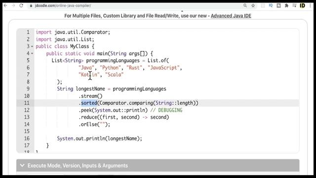 JAVA 8 STREAM FIND THE LONGEST NAME USING JAVA 8 STREAM REDUCE | EXAMPLE CODE DEMO | InterviewDOT смотреть онлайн