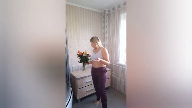 Брючки для полных! Примерка!Шьем по готовой выкройке. Часть 2. смотреть онлайн