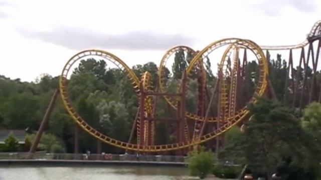 Attraction Anaconda Park Asterix France Аттракцион Анаконда парк Астерикс Франция смотреть онлайн