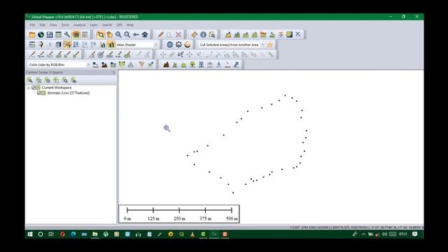 Conversion d'un fichier de point de coordonnées UTM en GEOGRAPHIQUE sur GLOBAL MAPPER смотреть онлайн