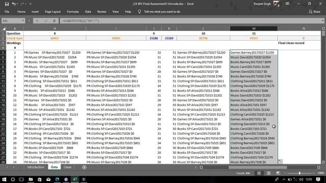 Answers for Excel Skills for Business: Advanced/ week 3 смотреть онлайн
