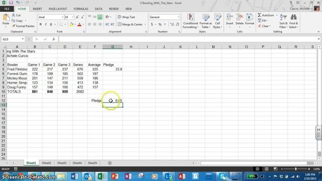 Intro to Excel: Using Auto Sum and Absolute Value смотреть онлайн
