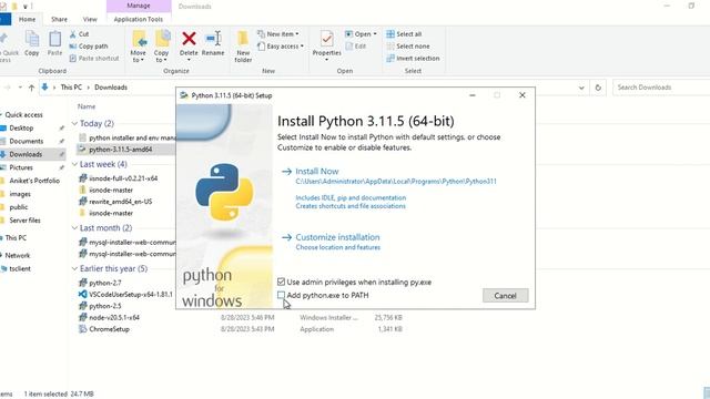 Install Python 2.7 and Python 3.11 on same Windows machine смотреть онлайн