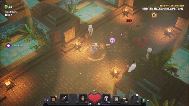 Minecraft Dungeons 'The Nameless Kingdom' New/Exclusive Gameplay