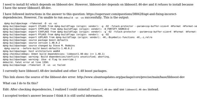 Fix libboost-dev broken dependency смотреть онлайн
