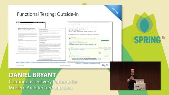 J-Spring 2018: Daniel Bryant - Continuous Delivery Patterns for Modern Architecture and Java смотреть онлайн