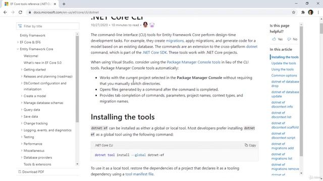 React JS - React Lecture 8 | Installing the EF Core CLI Tool смотреть онлайн