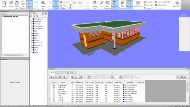 Basics of Navisworks Timelining and Attaching an MS Project File смотреть онлайн