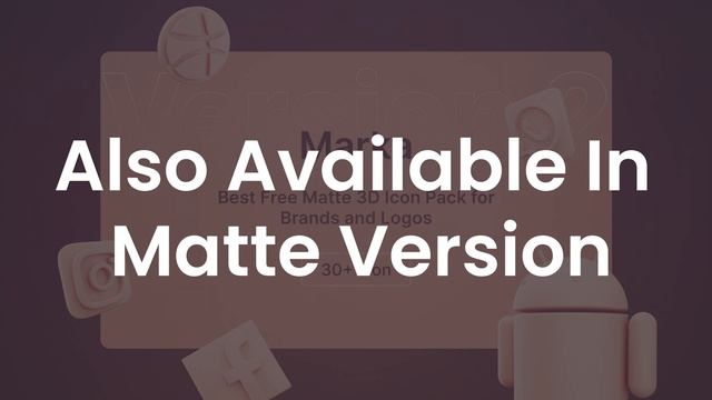 Marka | Regular & Matte Version | Best Free 3D Icon Pack for Brands and Logos | Iqonic Design смотреть онлайн