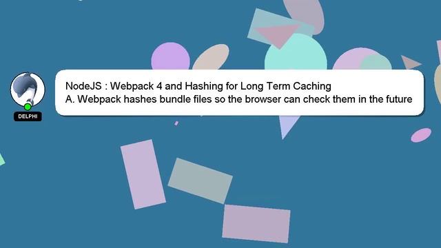 NodeJS : Webpack 4 and Hashing for Long Term Caching смотреть онлайн