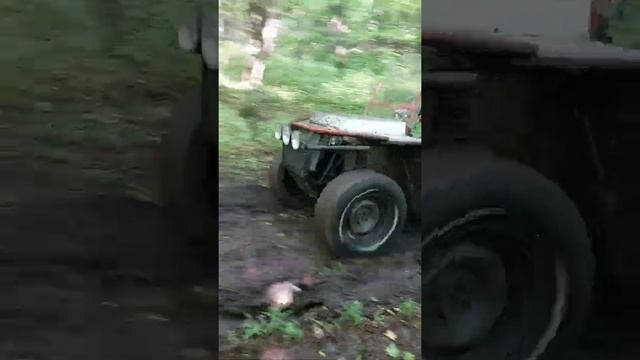 #обзор  покатушки на самодельном квадроцикле весенняя грязь