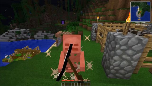 Minecraft 1.4.7 Survival Island (Coop) [Серия 9] 