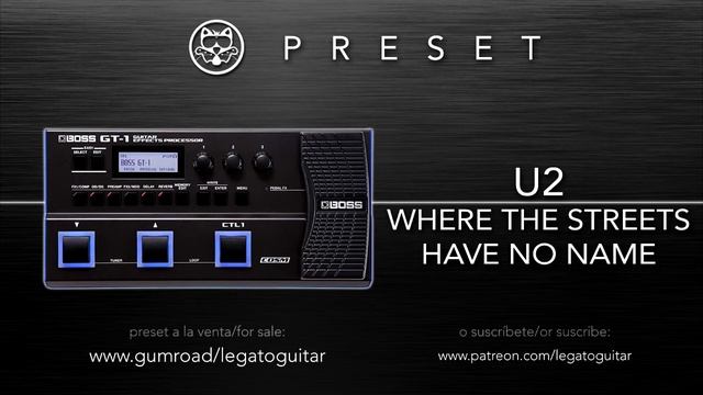 U2 - Where the Streets Have no Name (Boss GT-1) смотреть онлайн