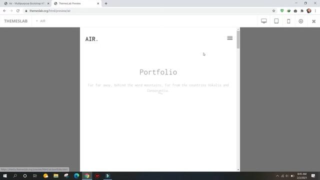 Air : Multipurpose Bootstrap HTML Template смотреть онлайн