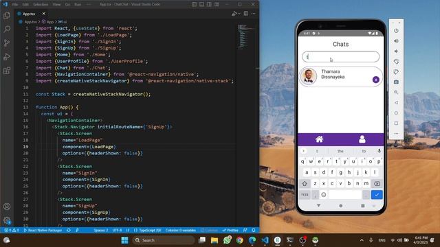 React Native Chat Application | Final Video | Java Institute смотреть онлайн