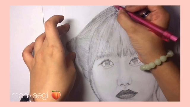 mon_aegi does drawing ; TWICE’s MOMO sketch (TIMELAPSE) | 몬애기 끌다 ; 트와이스의 히라이 모모 스케치 ? смотреть онлайн