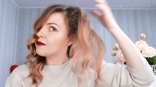 ? Красивая Прическа из локонов на ВЫПУСКНОЙ Своими Руками Пошагово?©VIKTORIA смотреть онлайн