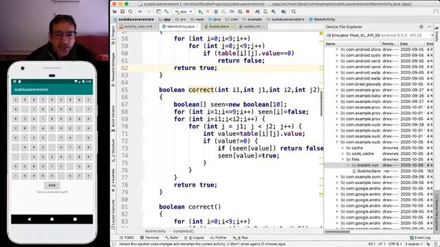 Android Studio save and restore Sudoku смотреть онлайн