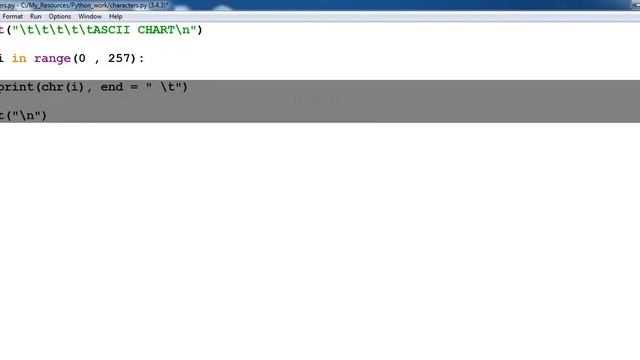 How to Generate ASCII Characters in Python using For Loop смотреть онлайн