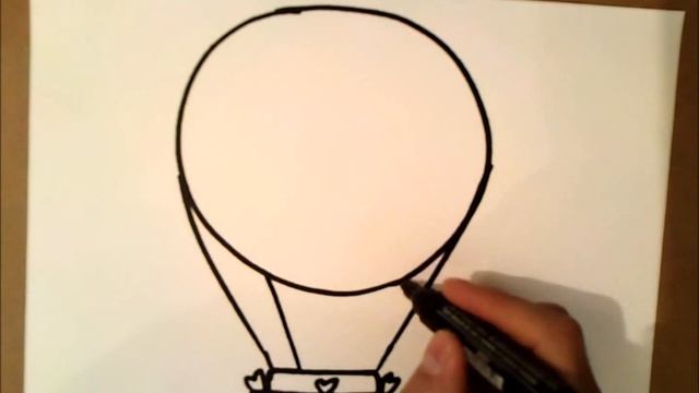 как рисовать Воздушный шар