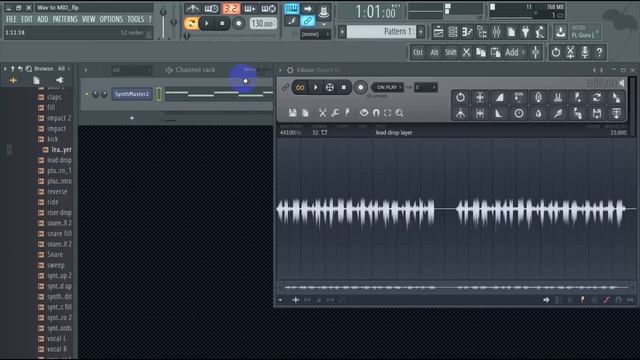 Как получить MIDI ноты из трека на Piano Roll в FL Studio за один клик. Как определить ноты акапелл смотреть онлайн