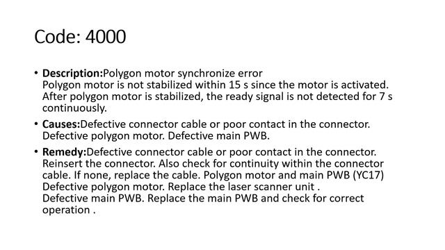 Kyocera FS1125MFP All Error Codes Description and Remedy смотреть онлайн