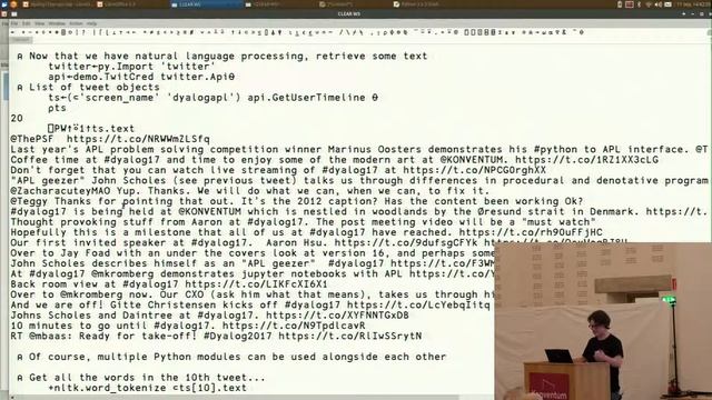 Py'n'APL - Marinus Oosters - Dyalog '17 смотреть онлайн