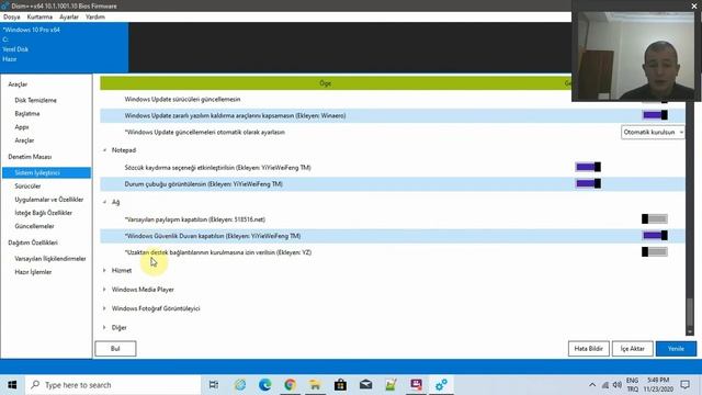 Windows 10 kurulum sonrası performans tanımlamaları Dism++ kullanımı hakkında vs. смотреть онлайн