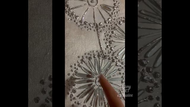 Зеркальная картина « Одуванчики « Mirror picture "Dandelions" смотреть онлайн