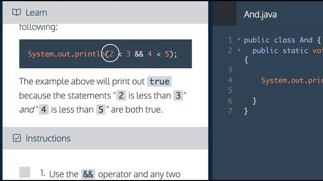 Learn Java in 2018, Boolean Operators - &&, , Learn Java on Codecademy смотреть онлайн