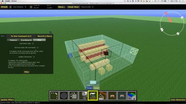 Minecraft To One Command MCEdit Filter v2 | Command Block Creations in one Command! смотреть онлайн