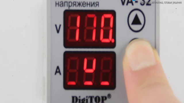 VA-32 Реле напряжения с контролем тока, 220 Вольт, 32 Ампер, VA-protector 32A, DigiTOP смотреть онлайн