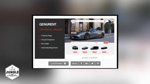 Genurent - Transport and Car Hire WordPress Theme + Download смотреть онлайн