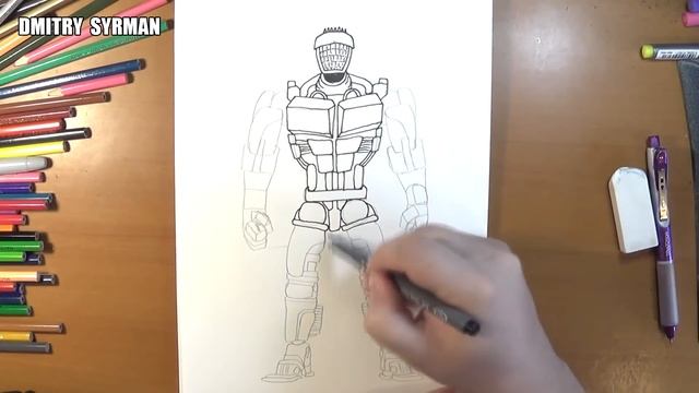 Speed drawing robot ATOM, Real Steel смотреть онлайн