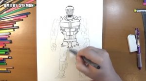 Speed drawing robot ATOM, Real Steel