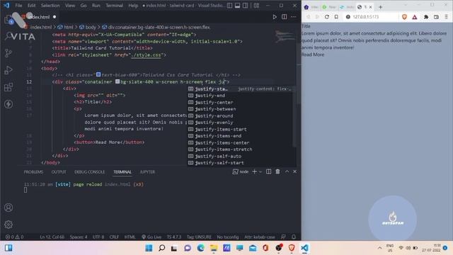 Card Component with Tailwind CSS || Tailwind CSS Project смотреть онлайн