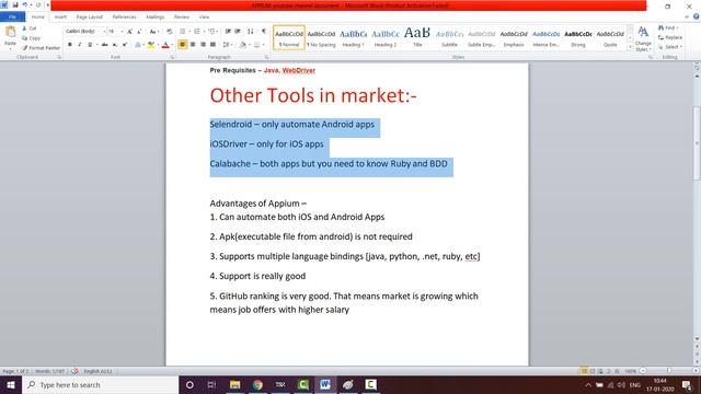 Appium Introduction смотреть онлайн